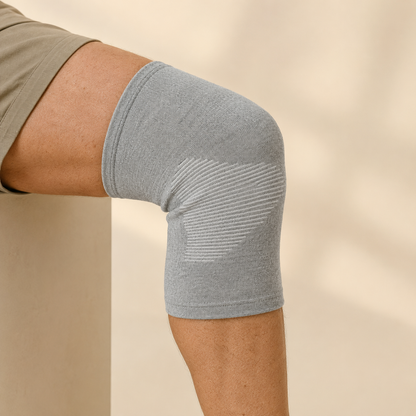1 Pcs Knee Pads Support Protector  Leg Arthritis Injury Gym Knee Sleeve Elasticated Bandage Charcoal Knitted Warm Kneepads
